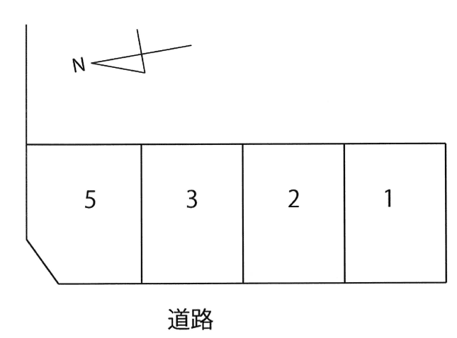 具同田黒2丁目青空駐車場の駐車配置図