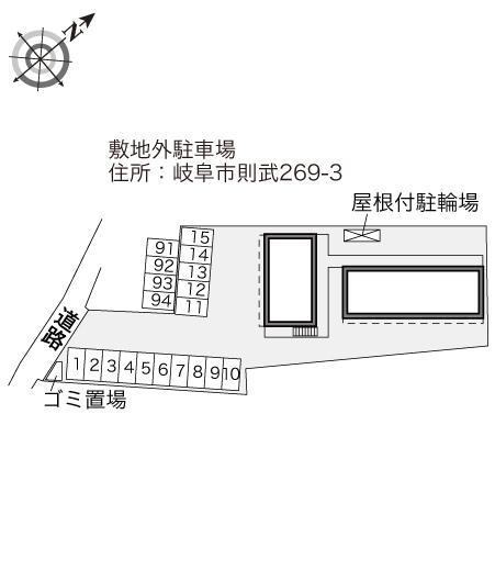 メルベーユ(29892)　敷地外駐車場の駐車配置図