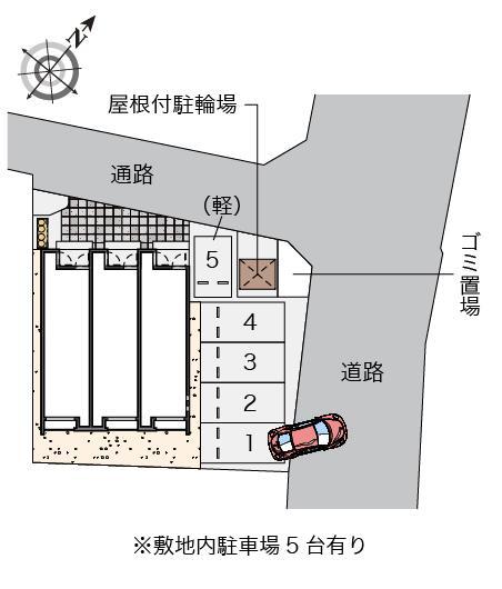 クレイノジュネスレオーノⅡ(57186)の駐車配置図