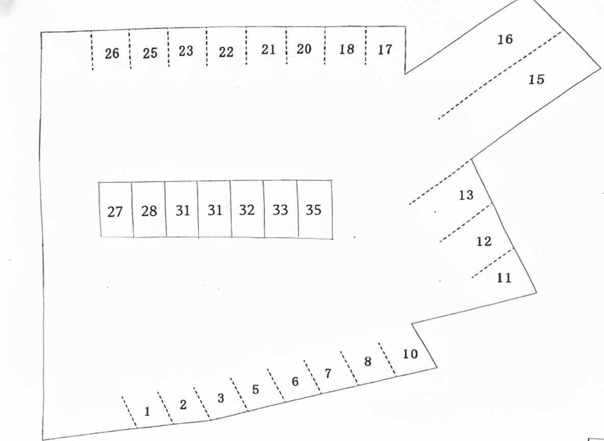 上堅小路駐車場の駐車配置図