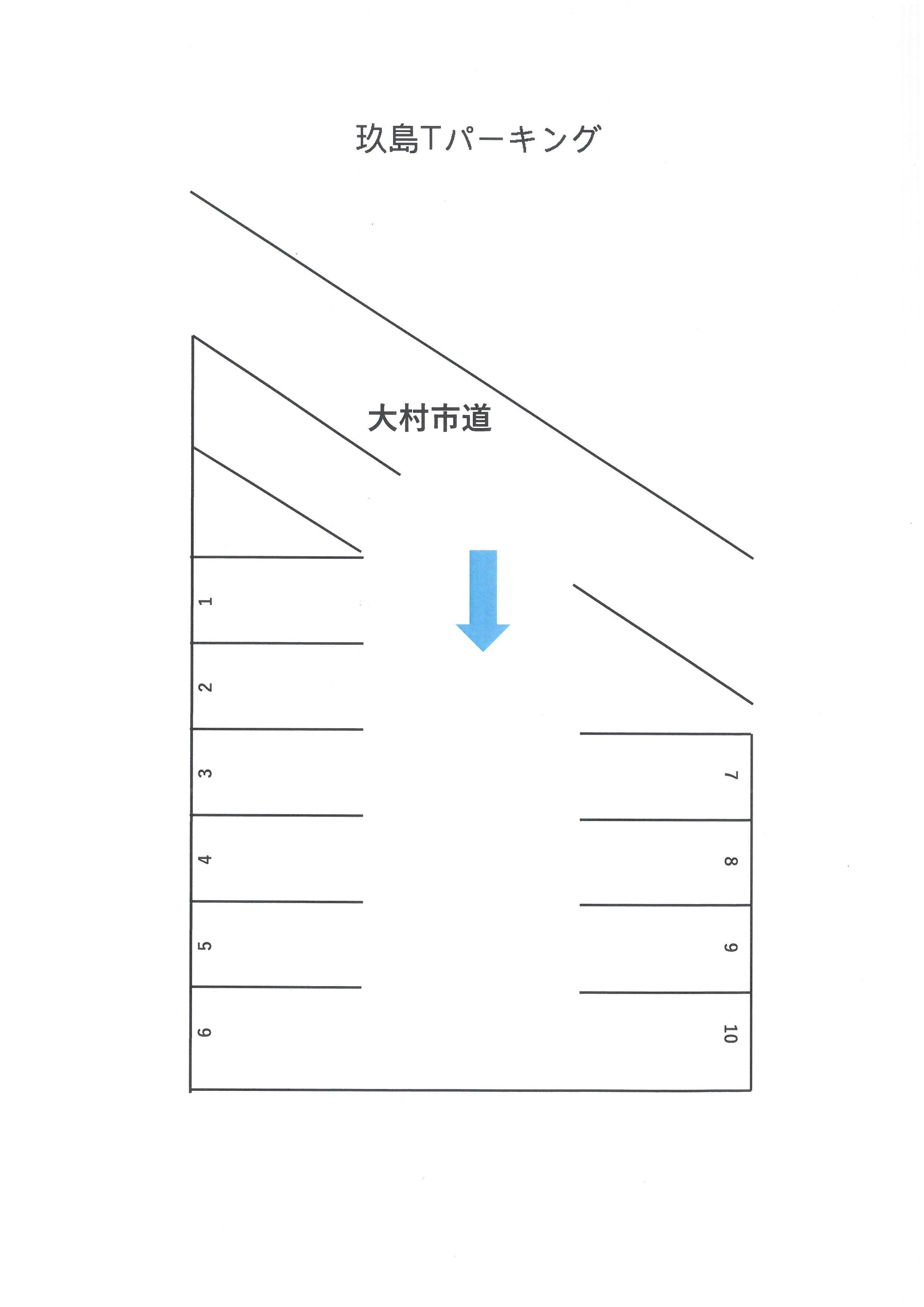 玖島2丁目Tパーキングの駐車配置図