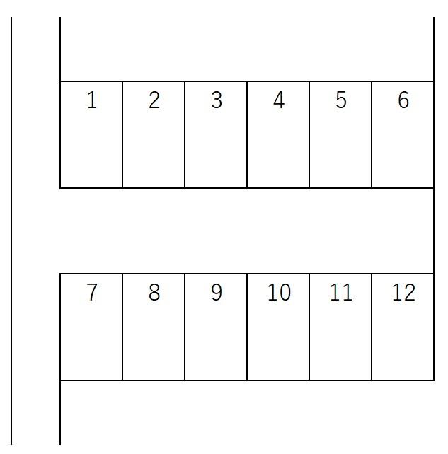 佐鳴台六丁目126-16の駐車配置図