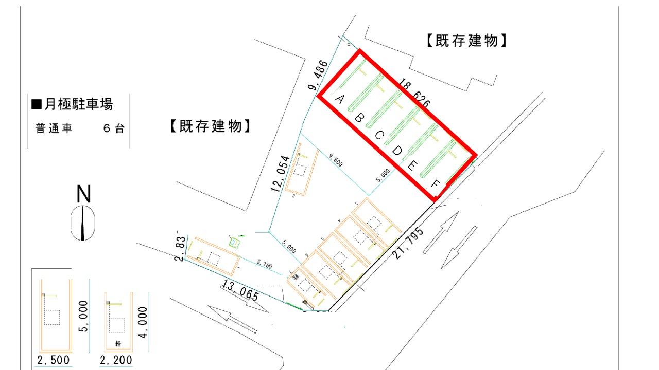 三田市南が丘２丁目第２の駐車配置図