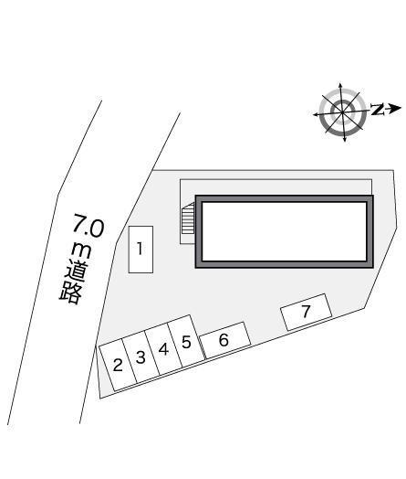 ホープ(25309)の駐車配置図