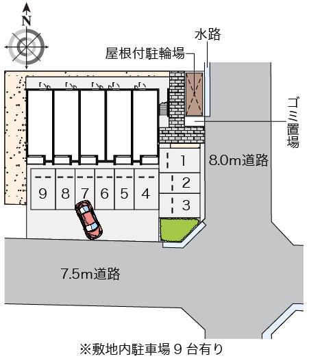 ミランダカーサ　カルマＫ(56721)の駐車配置図