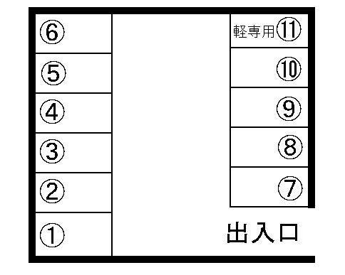 紫原１丁目駐車場の駐車配置図