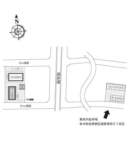 グリーンハイツＣ(12294)の駐車配置図