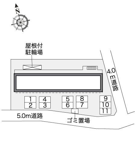 ＯＨＹＡＴＯ　Ⅰ(32217)の駐車配置図