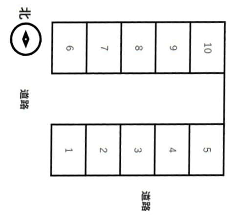 錦町１丁目駐車場の駐車配置図