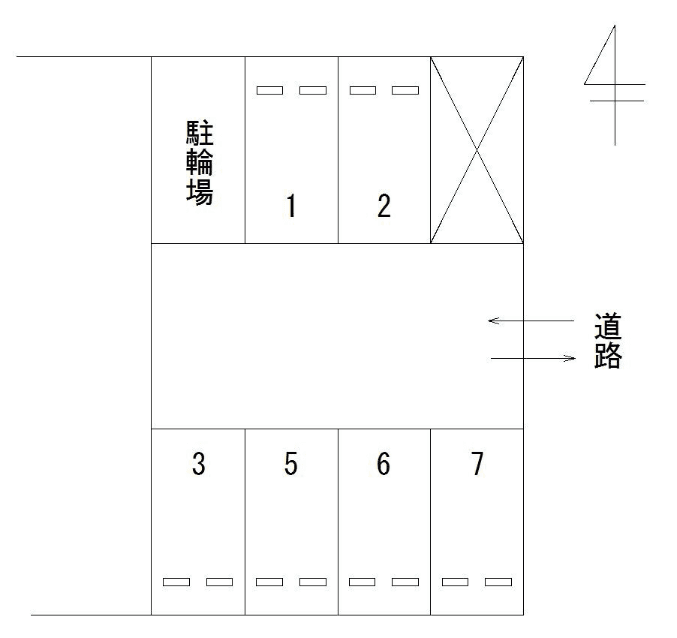 FKタウニー竹柴の駐車配置図