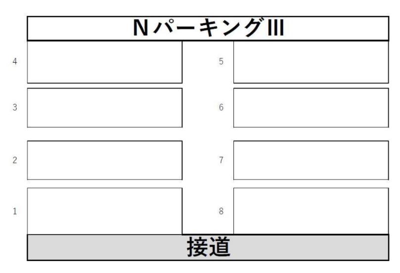 ＮパーキングⅢの駐車配置図