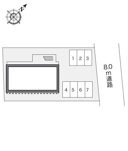 ウエノ(23154)の駐車配置図