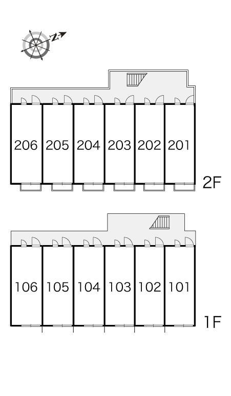 クレセント本郷Ⅲ(28417)の駐車配置図