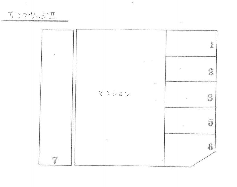 サンブリッジⅡの駐車配置図