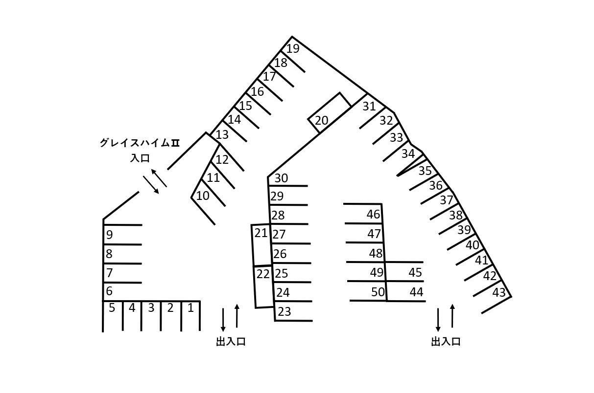 宮里駐車場の駐車配置図