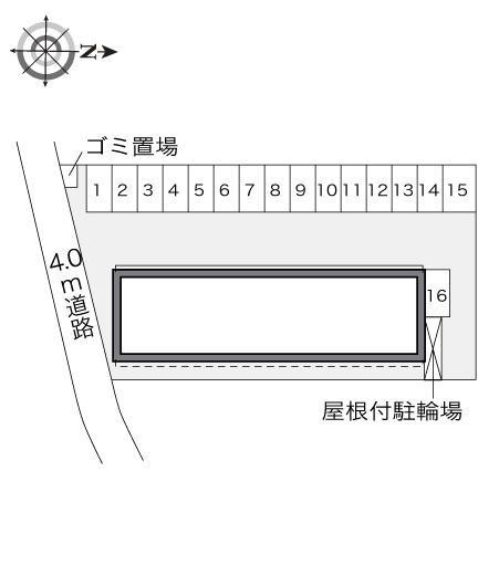 サウスランド(33397)の駐車配置図