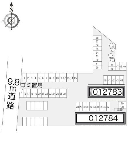 紀峰第２(12783)の駐車配置図