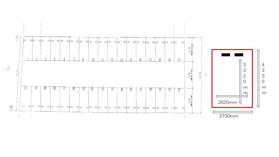 ＴＭパーキングの駐車配置図
