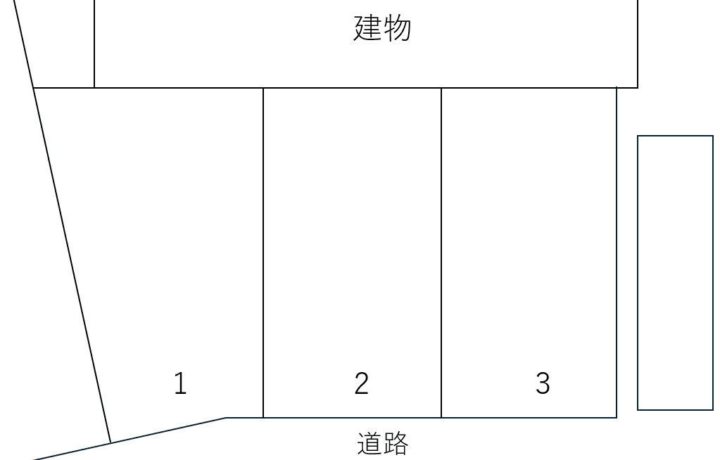 光南ハイツ駐車場の駐車配置図