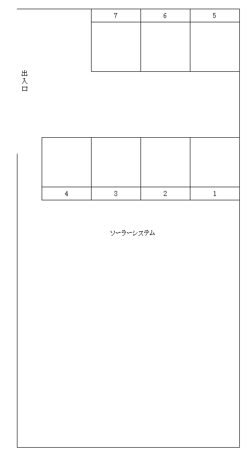山形駐車場の駐車配置図