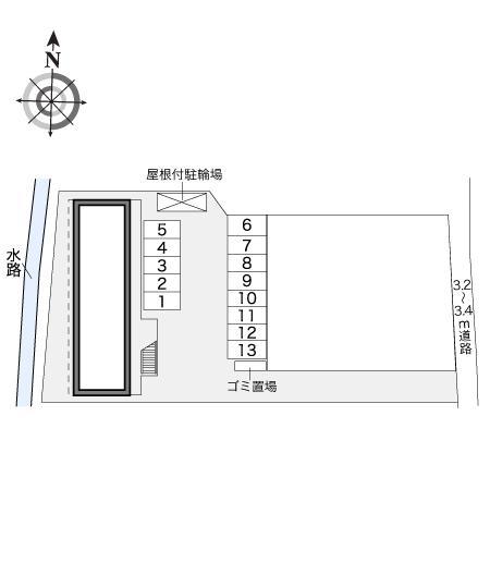ウィングＭＫ(17754)の駐車配置図