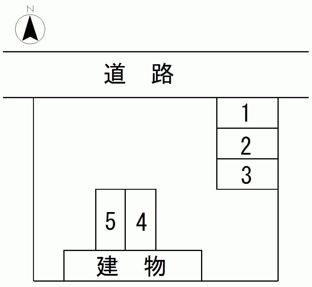 リーフ大倉月極駐車場の駐車配置図