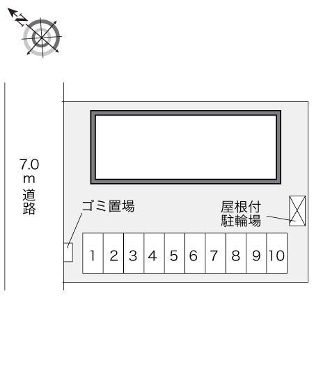 大町(23155)の駐車配置図
