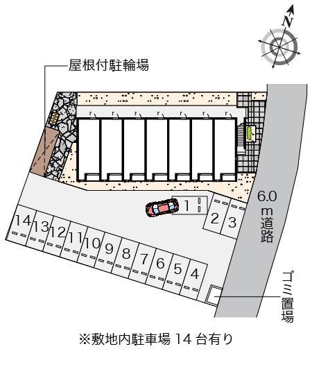メゾンド　クレール(54550)の駐車配置図