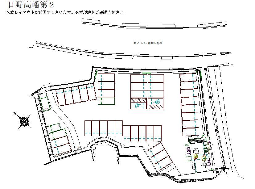日野高幡第２の駐車配置図