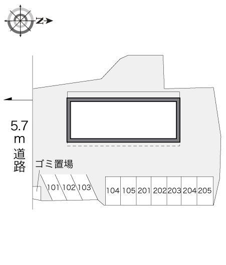 ハサマ(10713)の駐車配置図