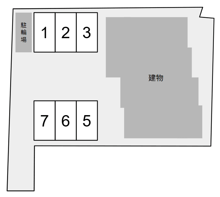 グランパルクの駐車配置図