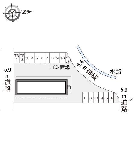 Ｈａｂｉｔａｃｉｏｎ　Ｈａｙａｓｈｉ(15119)の駐車配置図