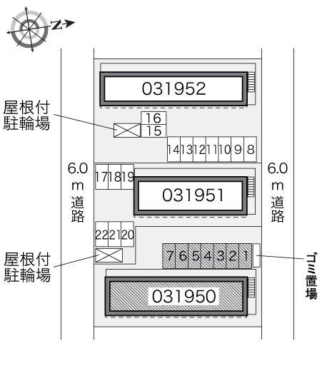 エクセル歩坂町Ⅰ(31950)の駐車配置図