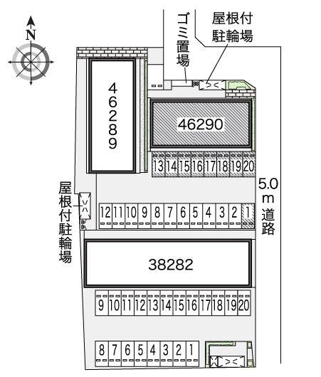 ボヌールⅠ(46290)の駐車配置図