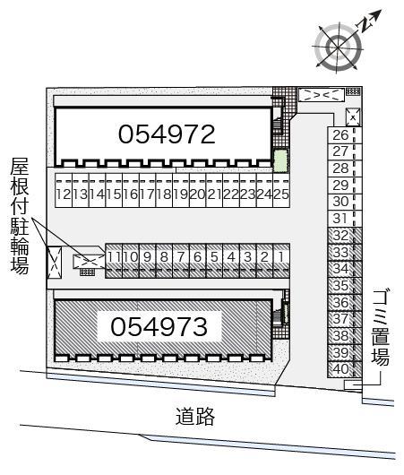 本陣Ａ(54973)の駐車配置図