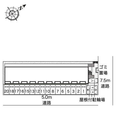 モーニングローリー(43917)の駐車配置図