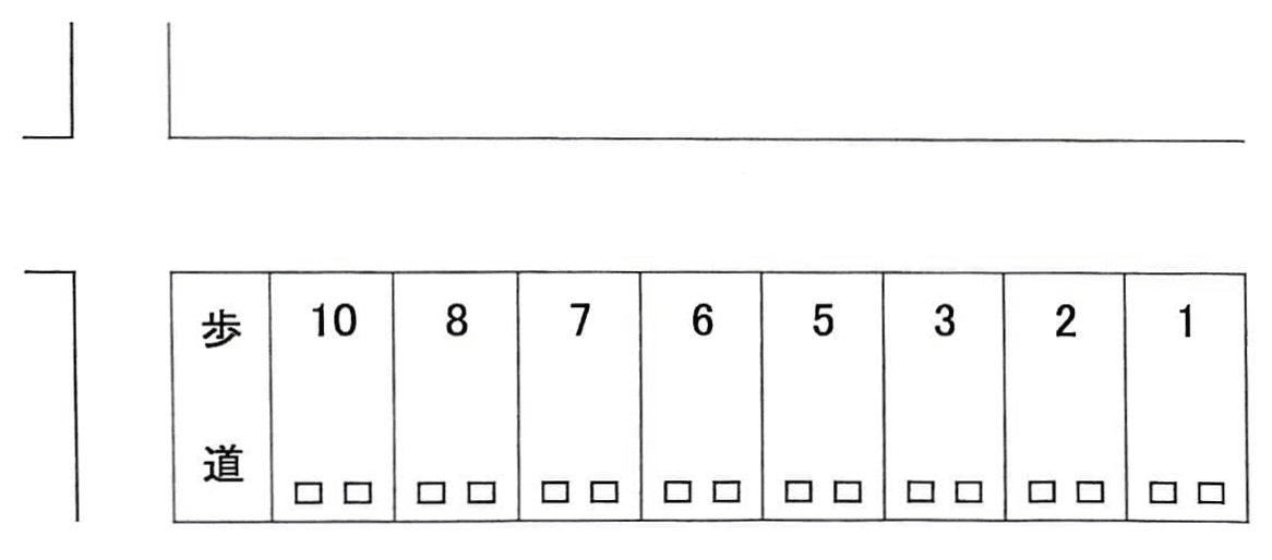 南新保Ｊパーキングの駐車配置図