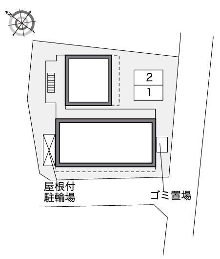 嵯峨野(40047)の駐車配置図