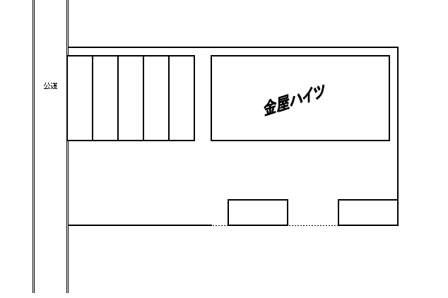 ガーデンコート　金屋ハイツの駐車配置図