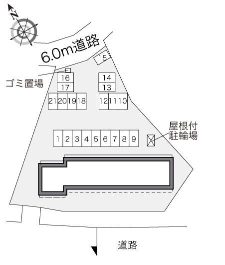 セジュール藤橋Ⅱ(31421)の駐車配置図