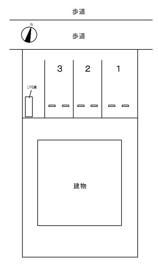 88075ｸｵｰﾙ大留の駐車配置図