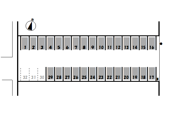 ワイズ・赤見 第1駐車場の駐車配置図
