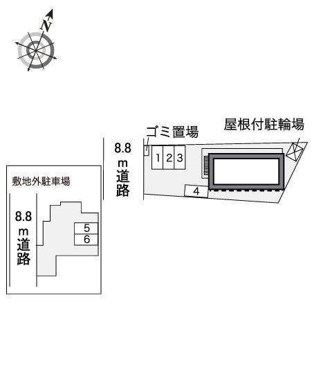 セーヌ(40536)の駐車配置図