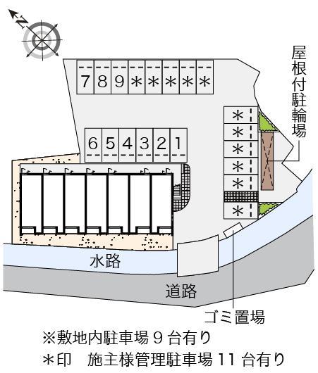 クレイノプランドール瀬戸越(55778)の駐車配置図