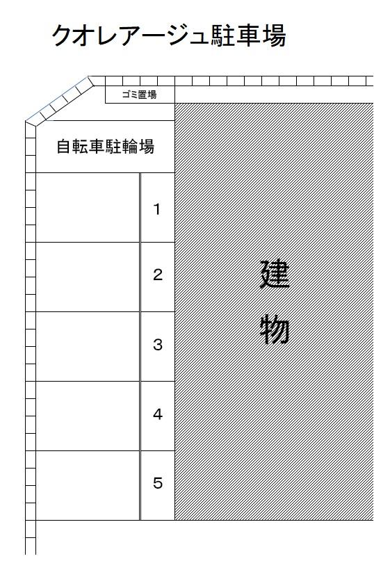 クオレアージュ駐車場の駐車配置図