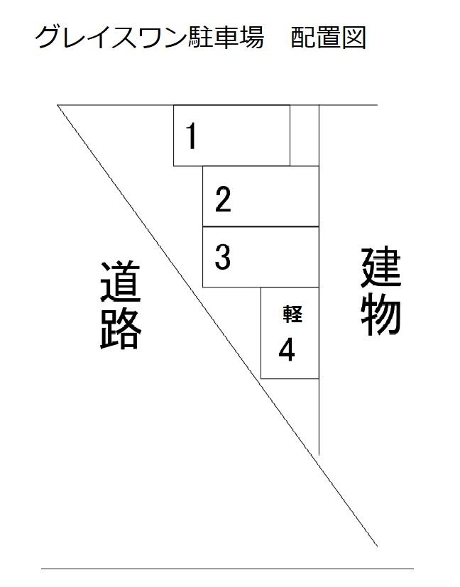 グレイスワン駐車場の駐車配置図