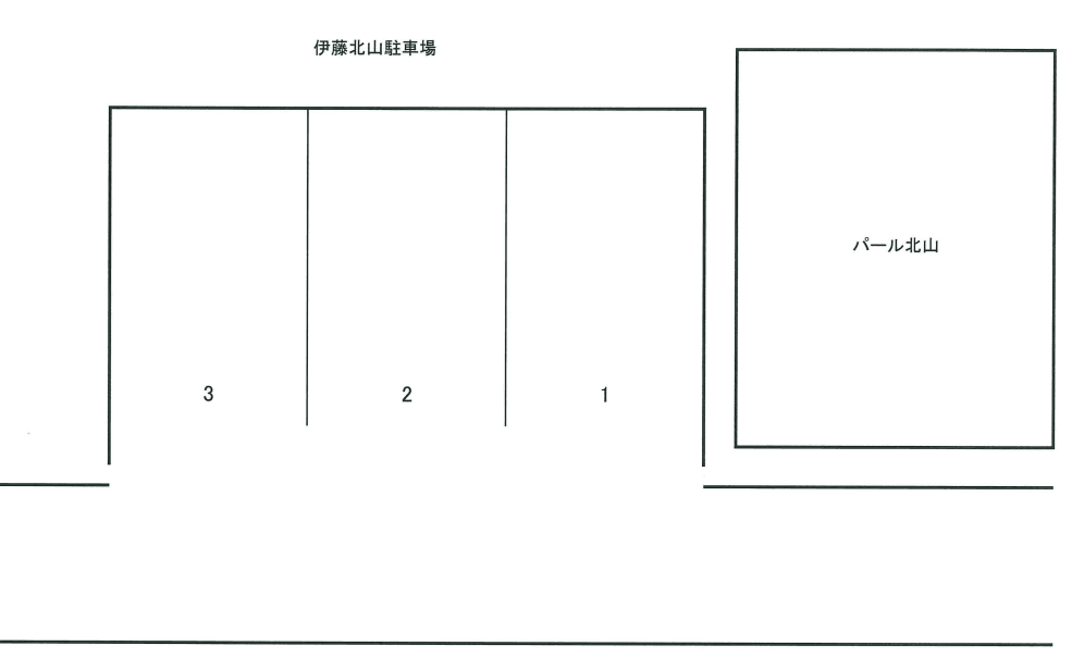 伊藤(北山)駐車場の駐車配置図