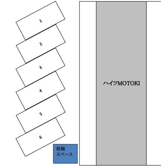 ハイツMOTOKI　駐車場の駐車配置図