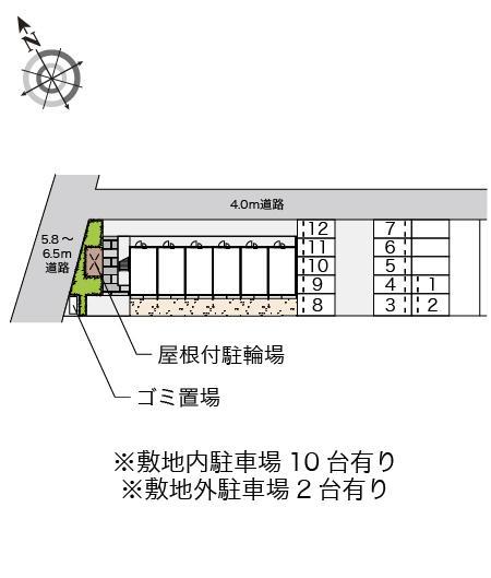 コンフォール(15137)の駐車配置図