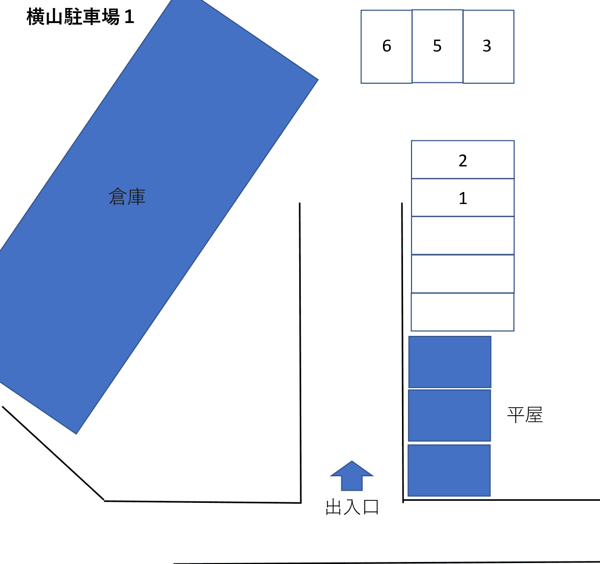 グリーンパーキング6の駐車配置図